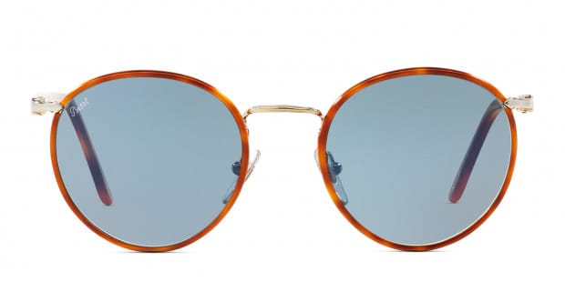 Persol PO2422SJ Gold w Blue Prescription Sunglasses 50 Off Lenses