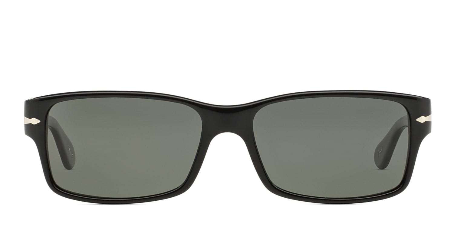 Persol PO2803S Black w/Green glasses - Black / Green - Frontal View