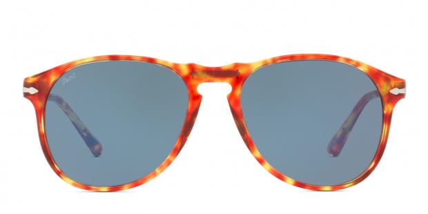 Persol PO6649S Red Tortoise w Blue Prescription Sunglasses 50 Off Lenses