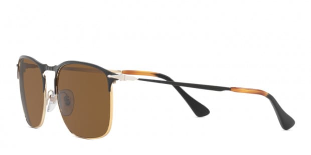 Persol PO7359S Matte Black Gold w Brown