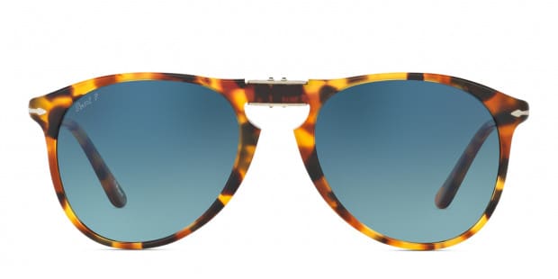 Persol シルバー フレーム ブルーレンズ サングラス プレミアムサングラス シルバーフレーム ブルーレンズ/3CaW/A036