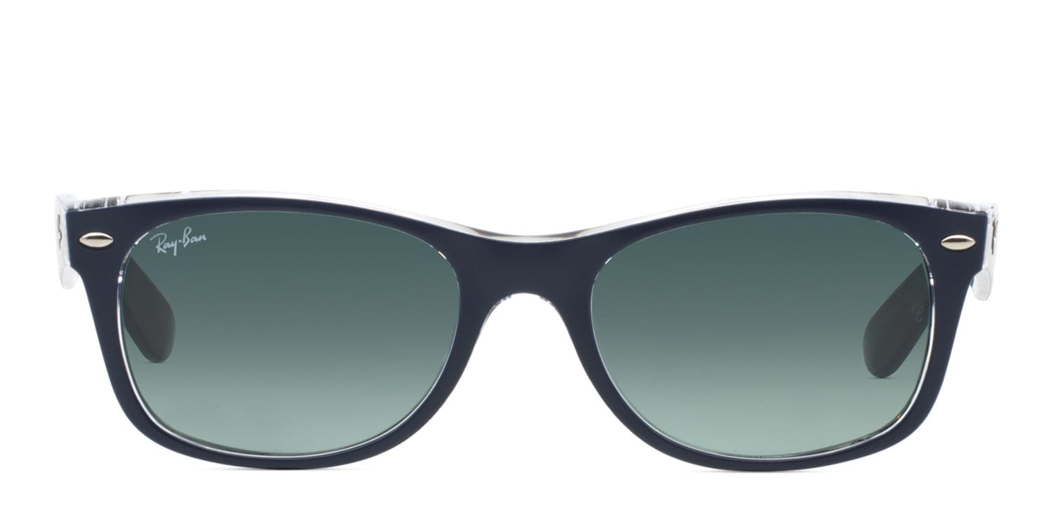Ray-Ban RB2132 New Wayfarer Blue, Clear Sunglasses