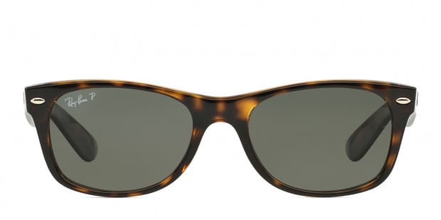 Ray-Ban RB2132 New Wayfarer Tortoise, Brown, Green
