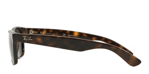 Ray Ban RB2132 New Wayfarer Tortoise Brown Green Sunglasses