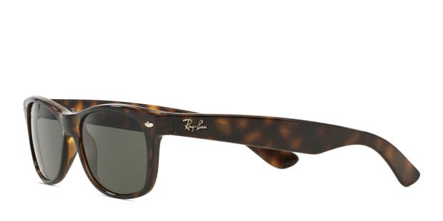 Ray-Ban RB2132 New Wayfarer Tortoise, Brown, Green Sunglasses