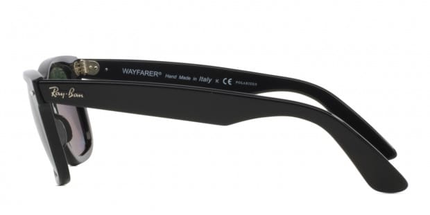 Ray Ban 2140 Wayfarer Classic Large Black w Green Polarized