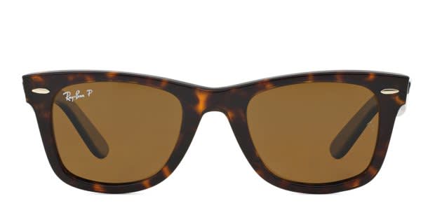 Ray-Ban 2140 Wayfarer Tortoise w/Brown Polarized Prescription