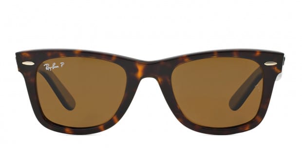 Ray Ban 2140 Wayfarer Tortoise w Brown Polarized Prescription