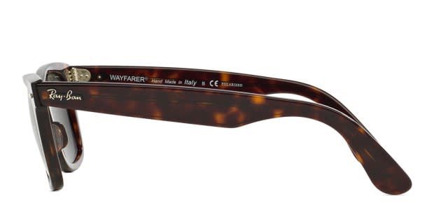 Ray-Ban 2140 Wayfarer Tortoise w/Green Polarized Prescription