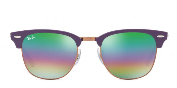 Ray ban clubmaster purple top