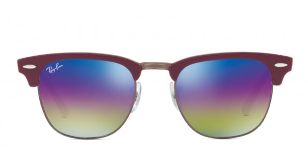 Ray-Ban 3016 Clubmaster Burgundy w/Rainbow