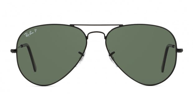 Ray ban aviator green polarized shop