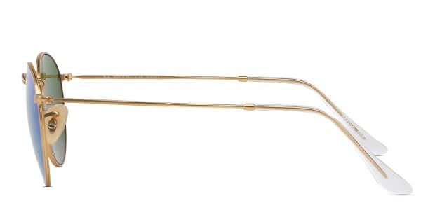 Ray-Ban RB3447 Matte Gold/Blue Polarized Sunglasses