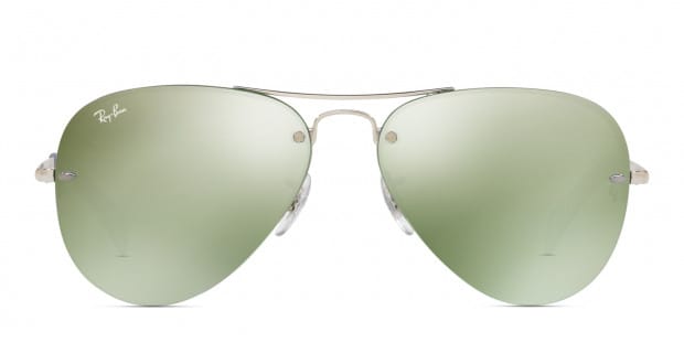 Ray Ban 3449 Silver w Green