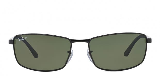  Ray-Ban Gafas de sol rectangulares de metal RB3498