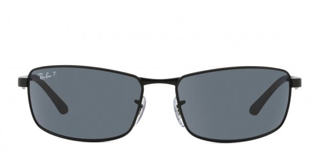 Ray Ban RB3498 Matte Black Polarized Sunglasses