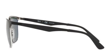 Ray-Ban 3569 Shiny Black w/Green Polarized glasses - Black / Green - Side View