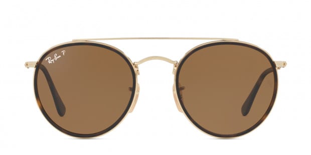 Ray ban round marron store