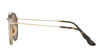 Ray-Ban RB3647N Gold w/Brown Polarized glasses - Brown / Gold - Side View