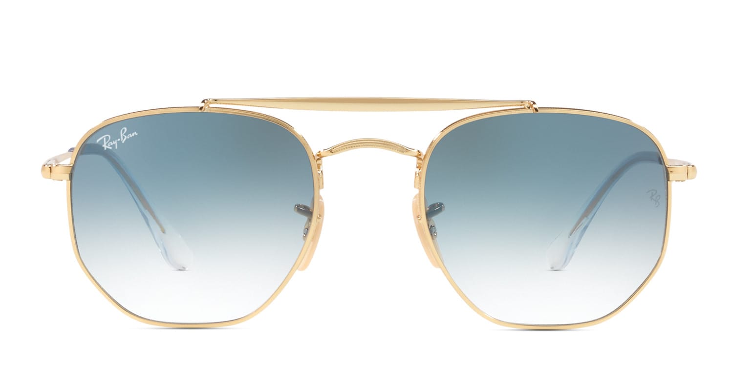 レイバン　RB3648 Ray-Ban RB3648 The Marshal Gold/Blue Sunglasses