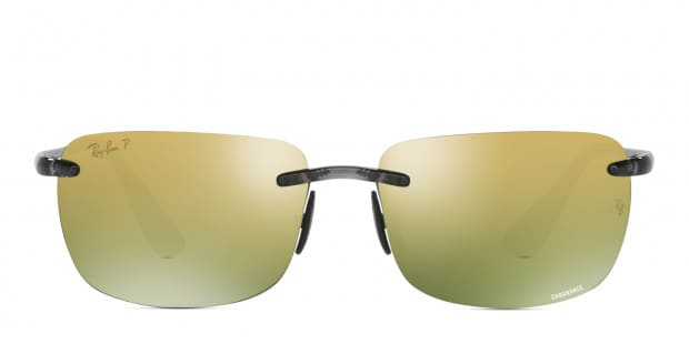 Ray-Ban 4255 Shiny Gray w/Green/Gold