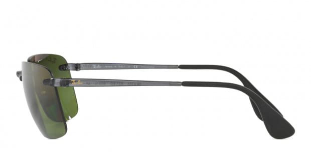 Ray-Ban 4255 Shiny Gray w/Green/Gold