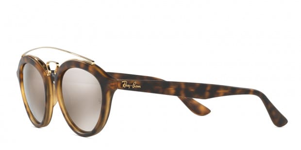 Ray Ban 4257 Matte Tortoise w Brown Gold Prescription Sunglasses 50 Off Lenses