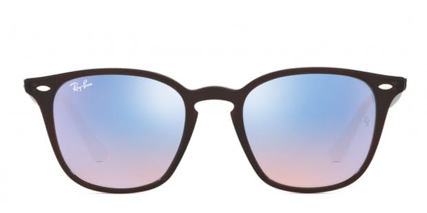 Ray-Ban 4258 Shiny Brown w/Blue Prescription Sunglasses - 50