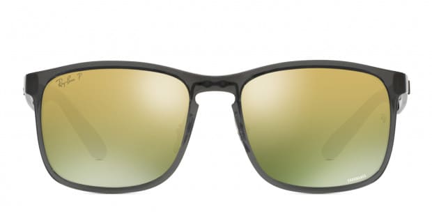 Ray Ban 4264 Shiny Gray w Green Gold Polarized