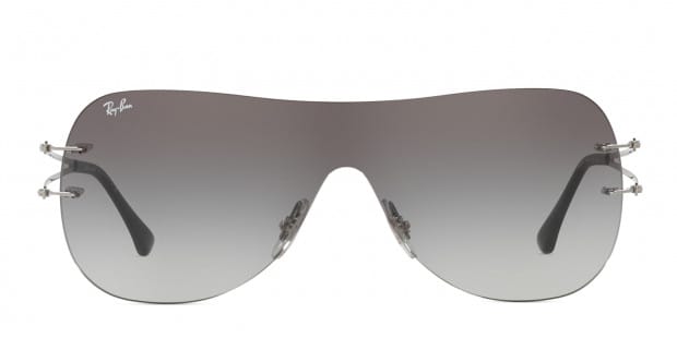 Ray Ban 8057 Shiny Grey w Grey Prescription Sunglasses 50 Off Lenses