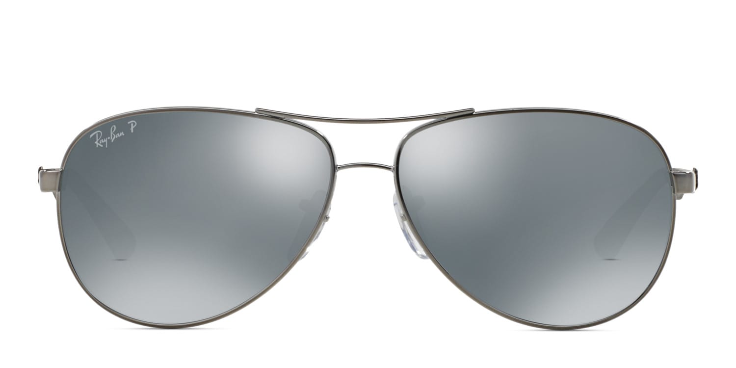 Ray-Ban RB8313 Shiny Gunmetal w/Blue/Silver Polarized