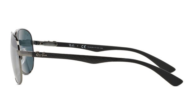 Ray-Ban RB8313 Shiny Gunmetal w/Blue/Silver Polarized