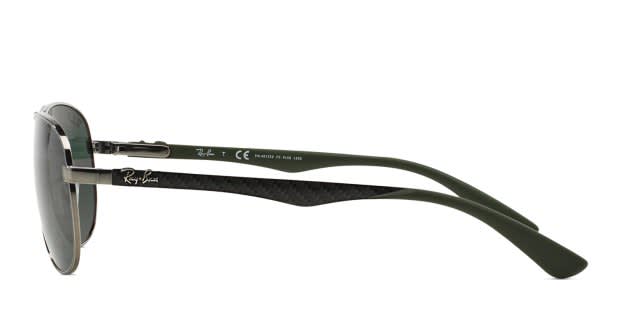 レイバンアビエーター Ray-Ban RB8313 Ray-Ban RB8313 Carbon Fibre XL (61 - 13) with Green lenses and