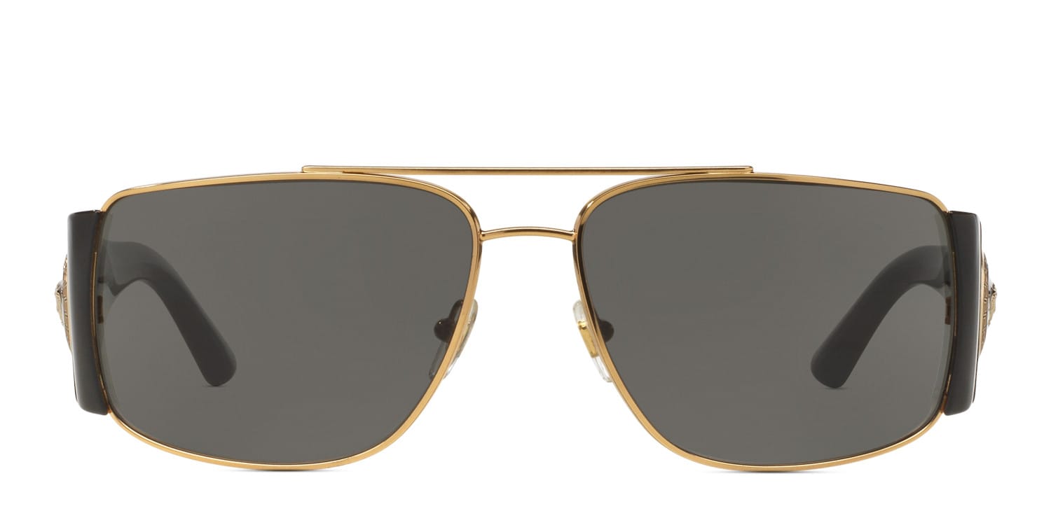 『EYE MAR 47 21 150 GOLD×BLACK』 Versace 0VE2163 Black, Gold, Gray