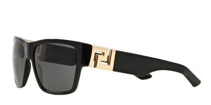 Versace VE4296 Black, Gold glasses - Black / Gold - Angle View
