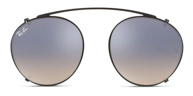 Clip On For Ray Ban 2180C Black Silver Sunglasses