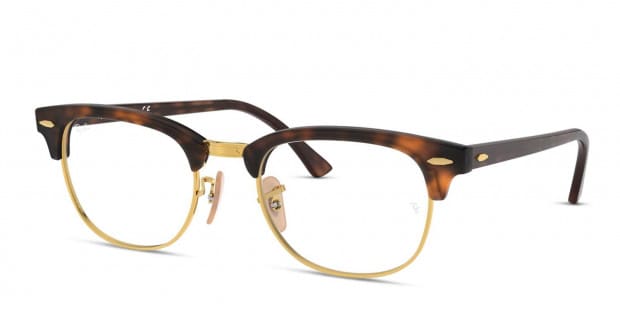 Ray-Ban RX5154 Clubmaster Tortoise/Gold Prescription Eyeglasses