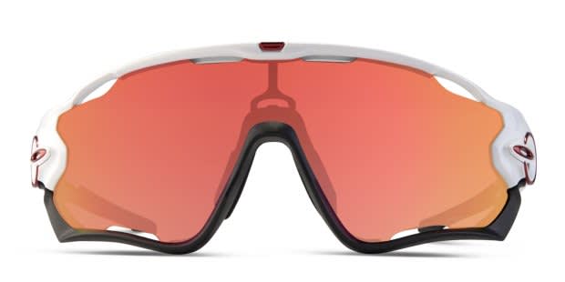 Oakley Jawbreaker White w/Black Sunglasses