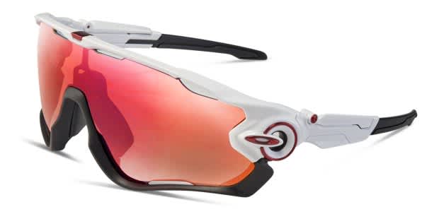 Oakley Jawbreaker White w/Black Sunglasses