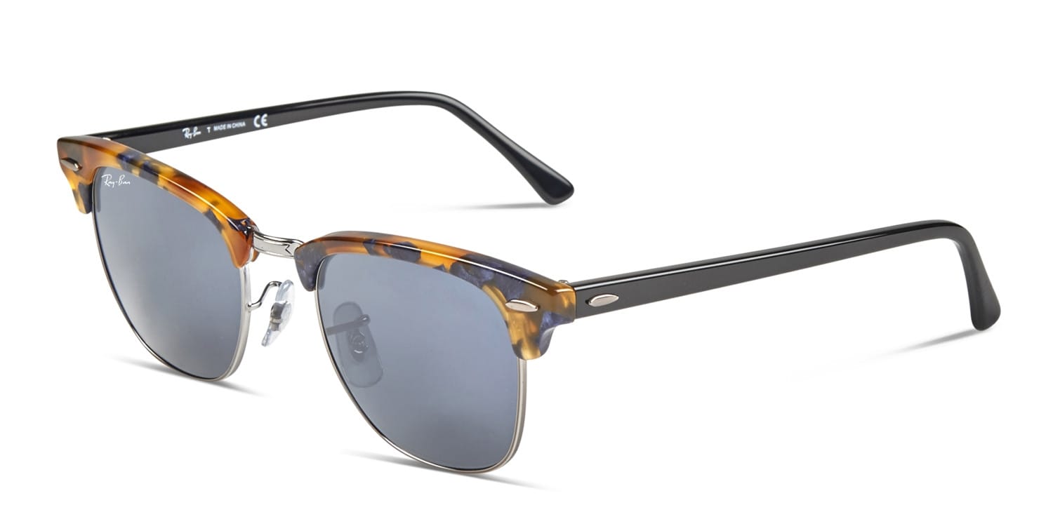 Ray Ban 0rb3016 Clubmaster Tortoise W Gunmetal Sunglasses Ray Ban 0rb3016 Clubmaster Tortoise W Gunmetal Sunglasses