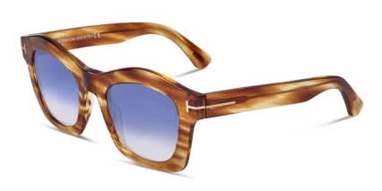 Tom Ford Greta Tortoise glasses - Tortoise - Angle View