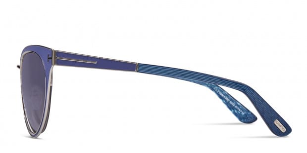 Tom Ford Nina Blue, Silver Prescription Sunglasses