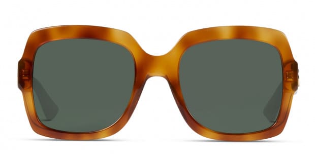 Gucci GG0036S Tortoise w Green Prescription Sunglasses