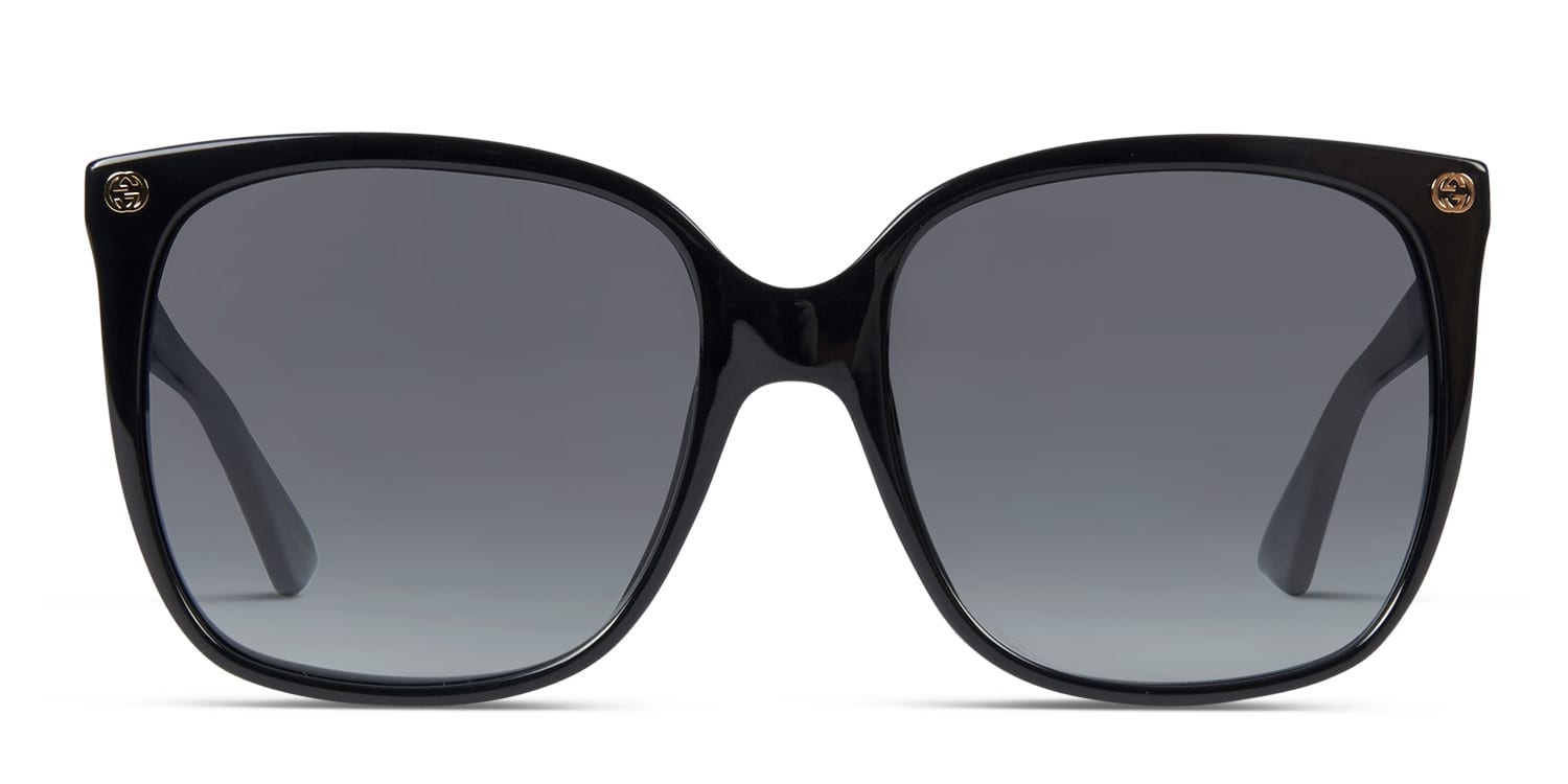 Gucci GG0097S Black w/Red Prescription Sunglasses