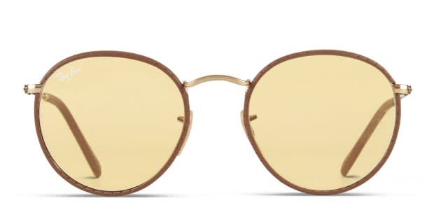 Ray-Ban 3475Q Brown w/Yellow Prescription Sunglasses