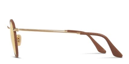 Ray-Ban RB3475Q Brown w/Yellow glasses - Brown / Yellow - Side View
