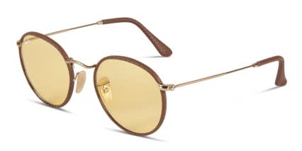 Ray-Ban RB3475Q Brown w/Yellow glasses - Brown / Yellow - Angle View