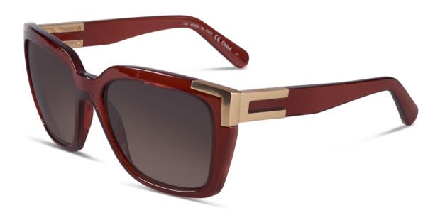 美品　Chloé ブラウン・トータス メガネ Chloe CE632S Clear Brown Prescription Sunglasses