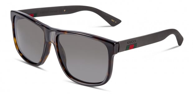 Gucci GG0010S Tortoise w/Gray Prescription Sunglasses Gucci GG0010S Tortoise w/Gray Prescription Sunglasses