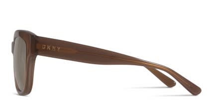 DKNY DY4145 Clear Brown glasses - Brown / Clear - Side View